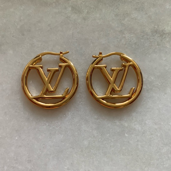 Louis Vuitton Jewelry - LV Louise PM Hoop Earrings